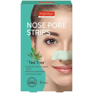 بيورديرم شرائط للتنظيف العميق للانف بخلاصة شجرة الشاي 65 شريط | Purederm Strips Cleaning Deep Llanf With Extract Shjra Alshay 65 Strip