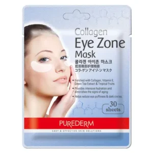 بيور ديرم جل قناع ورقي حول منطقة العين 30 قطعة | Purederm Collagen Eye Zone Mask 30Sheets