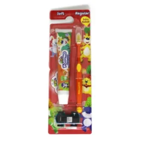 كودومو كيدز معجون اسنان 45 جم + فرشاه اسنان للاطفال ريجيلر ( عرض خاص ) | Kodomo Kids Paste Teeth 45 Gm + Brush Teeth Kids Ryjylr ( Offer Special )