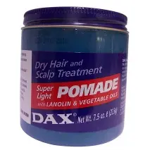 داكس سوبر لايت بوماد للشعر الجاف 214 جم | Dax Super Light Bwmad Hair Dry 214 Gm