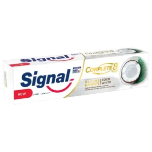 سيجنال المتكامل 8 معجون اسنان بجوز الهند وايت 100 ملي | Signal Complete 8 Paste Teeth With Coconut White 100 Ml