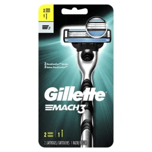 جيليت ماك ثري ماكينة حلاقة + 2 موس | Gillette Mac Three Shaver + 2 Razor