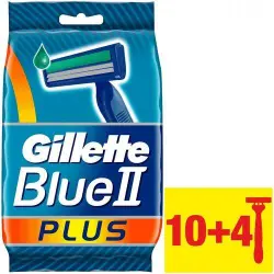 جيليت بلو تو بلس ماكينة حلاقة 10+4 قطع ( عرض خاص ) | Gillette Blue Two Plus Shaver 10+4 Pieces ( Offer Special )