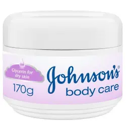 جونسون اند جونسون كريم مرطب للبشرة بالجلسرين 170 جم | J&J Mois Cr. 170Gm Glycerin