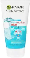غارنييه غسول الوجه اليومي بيور اكتف 3×1 ( مقشر - قناع - غسول) 150 مل | Garnier Skin Pure Active 3X1 150Ml