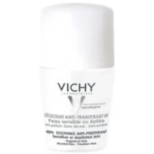 فيشي مزيل عرق 48ساعة رول أون إف/دبليو 50مل سينستيف سك. ملطف | Vichy Deod 48hr Rollon F/W 50ml Senstive Sk. Soothing