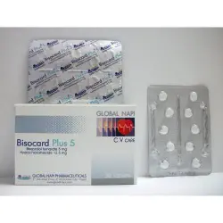 بيزوكارد بلس 5 / 12.5 مجم 30 قرص | Bisocard Plus 5 / 12.5 Mg 30 Tab