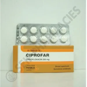 سيبروفار 250 مجم 10 قرص | Ciprofar 250 Mg 10 Tab