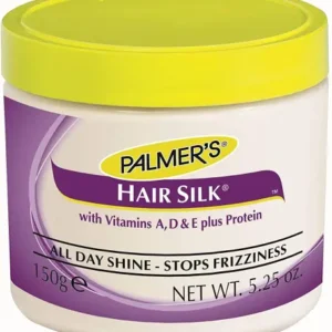 بالمرز هير سيلك كريم بالبروتين بخلاصة فيتامين ايه و دي و ه برطمان 150 جم | Palmers Hair Silk Cream With Protein With Extract Vitamin A And D And H Jar 150 Gm