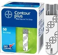 كونتور بلس جلوكوز شرائط لقياس السكر في الدم 50 شريط | Contour Plus (Glucose ) 50 Strips