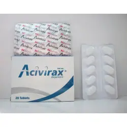 أسيفيراكس 800 مجم 20 قرص | Acivirax 800 Mg 20 Tab
