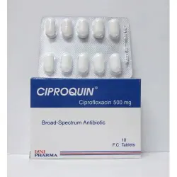 سيبروكين 500 مجم 10 قرص | Ciproquin 500 Mg 10 Tab