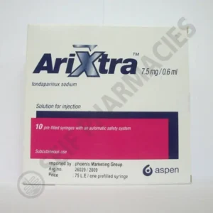 أريكسترا 7.5 مجم / 0.6 مل 10 سيرينجيس | Arixtra 7.5 Mg / 0.6 Ml 10 Syringes