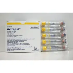 إنسولين أكترابيد بينفيل 100 وحدة دولية/مل 5 كارت 3 مل | Insulin Actrapid Penfill 100 Iu/Ml 5 Cart 3 Ml