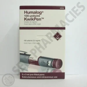 هومالوج 100 وحدة دولية/مل 5 بري-معبأ كويكبين 3 مل | Humalog 100 Iu/Ml 5 Pre-Filled Kwikpen 3 Ml