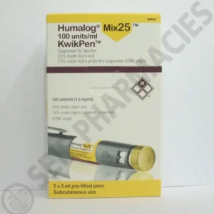 هومالوج ميكس 25 - 100 وحدة دولية/مل 5 بري-فيل كويكبين 3 مل | Humalog Mix 25 - 100 Iu/Ml 5 Pre-Fil Kwikpen 3 Ml