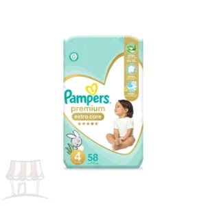 بامبرز بريميوم كير ستارك رقم (4) 58 قطعة | Pampers Premium Care Stark No (4) 58 Piece