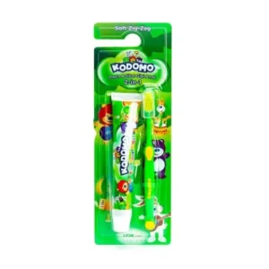 كودومو كيدز معجون اسنان 45 جم + فرشاه اسنان للاطفال زيج زاج ( عرض خاص ) | Kodomo Kids Paste Teeth 45 Gm + Brush Teeth Kids Zyj Zaj ( Offer Special )