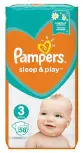 بامبرز سليب اند بلاي ميدي حفاضات اطفال رقم (3) 58 قطعة 7-18 كجم | Pampers Slyb And Play Midi Diapers Kids No (3) 58 Piece 7-18 Kg