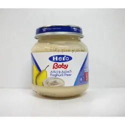 هيرو بيبي كمثري وزبادي بدون سكر 120 جم | Hero Baby Kmthry Wzbady Without Sugar 120 Gm