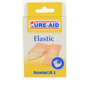 كيور ايد بلاستر ايلاستيك مطاط 20 قطعة | Cure Aid Plaster Elastic Mtat 20 Piece