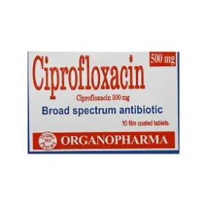 سيبروفلوكساسين (اورجانو) 500 مجم 10 اقراص | Ciprofloxacin (Organo) 500 Mg 10 Tab