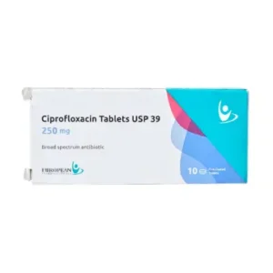 سيبروفلوكساسين 250 مجم 10 اقراص | Ciprofloxacin 250 Mg 10 Tab