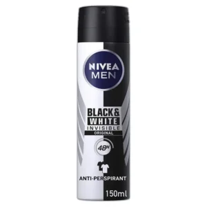 نيفيا مزيل عرق سبراي حريمي بلاك اند وايت اوريجنال 150 مل | Nivea Deod Spr. F/W 150Ml Black&White Original