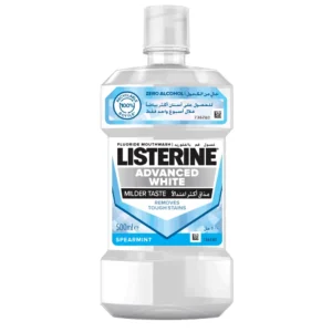 ليسترين مو.غسول 250مل أدفانسد أبيض مضمضة | Listerine Mo.Wash 250ml Advanced White Mdmda