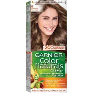 غارنييه صبغه شعر كولور ناتشرالز كريم / 6 دارك بلوند | Garnier Color Naturals H.cr. 6 Dark Blonde