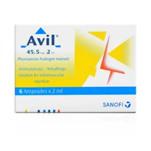أفيل 45.5 مجم / 2 مل 6 أمبول | Avil 45.5 Mg / 2 Ml 6 Amp