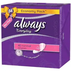 الويز فوط صحيه يوميه كومفورت بروتيكت عبوة اقتصادية 40 قطعه نورمل فريش | Always Pads Sanitary Ywmyh Kwmfwrt Protect Pack Economy 40 Piece Nwrml Fresh