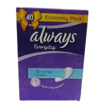 الويز فوط صحيه يوميه نورمل 40 قطعه | Always Pads Sanitary Ywmyh Nwrml 40 Piece