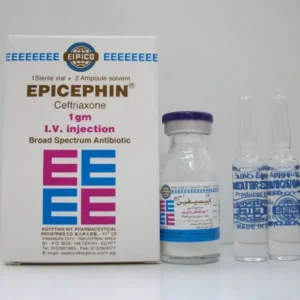 إيبيسيفين 1 جم آي. في. 1 فيال + 2 أمبول | Epicephin 1 Gm I. V. 1 Vial + 2 Amp