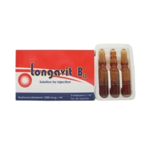 لونجافيت - بي12 1000 ميكروجرام / 1 مل 3 أمبول | Longavit - B12 1000 Mcg / 1 Ml 3 Amp