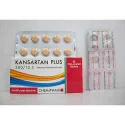 كانسارتان بلس 300 / 12.5 مجم 30 قرص | Kansartan Plus 300 / 12.5 Mg 30 Tab
