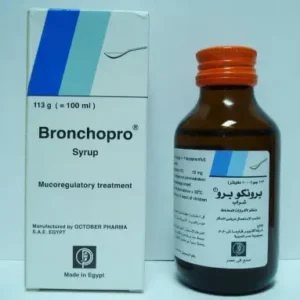 برونكوبرو 15 مجم / 5 مل شراب 100 مل / 113 جم | Bronchopro 15 Mg / 5 Ml Syrup 100 Ml / 113 Gm