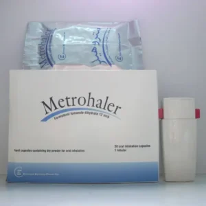 ميتروهالير 12 ميكروجرام 30 كبسولة + بخاخ | Metrohaler 12 Mcg 30 Cap + Inhaler