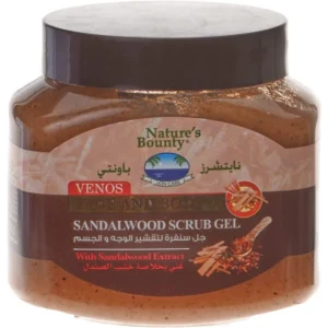 ناتشرز باونتي فينوس مقشر جل 600مل ساندال أود | Natures Bounty Venos Scrub Gel 600ml Sandal Wood