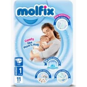 مولفيكس حديثي الولادة رقم (1) 11 قطعة 2-5 كجم | Molfix Hdythy Birth No (1) 11 Piece 2-5 Kg