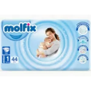 مولفيكس حديثي الولادة اقتصادي رقم (1) 44 قطعة | Molfix Hdythy Birth Aqtsady No (1) 44 Piece