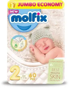 مولفيكس جامبو ميني رقم (2) 60 قطعة | Molfix Jumbo - Mini No.2 60Pcs