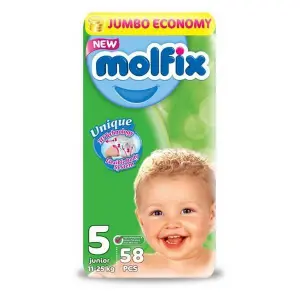 مولفيكس جامبو جونيور رقم (5) 58 قطعة | Molfix Jumbo - Junior No.5 58Pcs