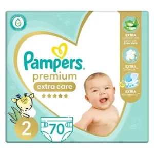 بامبرز بريميوم كير ستارك رقم (2) 70 قطعة | Pampers Premium Care Stark No (2) 70 Piece