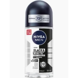 نيفيا مزيل عرق رول أون إف/إم 50مل أسود&أبيض إينف. أوريجينال | Nivea Deod Rollon F/M 50ml Black&White Inv. Original