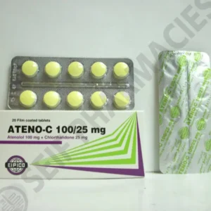 أتينو - سي 100 مجم / 25 مجم 20 قرص | Ateno - C 100 Mg / 25 Mg 20 Tab