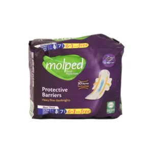 مولبد فوط صحية ماكسي حماية متكاملة ليلي لونج 7 قطع | Molped Pads Sanitary Maxi Protection Complete Night Long 7 Pieces