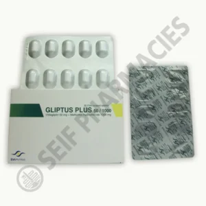 جليبتوس بلس 50 مجم / 1000 مجم 30 قرص | Gliptus Plus 50 Mg / 1000 Mg 30 Tab