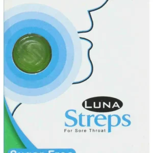 لونا ستريبس (12)ست. ( بيبيرمينت ) أقراص استحلاب نعناع | Luna Streps (12)St. ( Peppermint ) Lozenges Mint