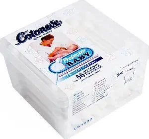 كوتونيف اعواد قطن لاذن الاطفال 56 قطعة | Kwtwnyf Aawad Cotton Ladhn Alatfal 56 Piece